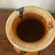 Glazed clay vase