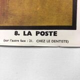 Educational poster "LA POSTE" and "CHEZ LE DENTISTE"