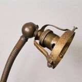 Art deco 1930s general electric brass goose neck table lamp