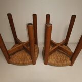 Pair of vintage stools called Méribel by Charlotte PERRIAND
