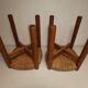 Pair of vintage stools called Méribel by Charlotte PERRIAND