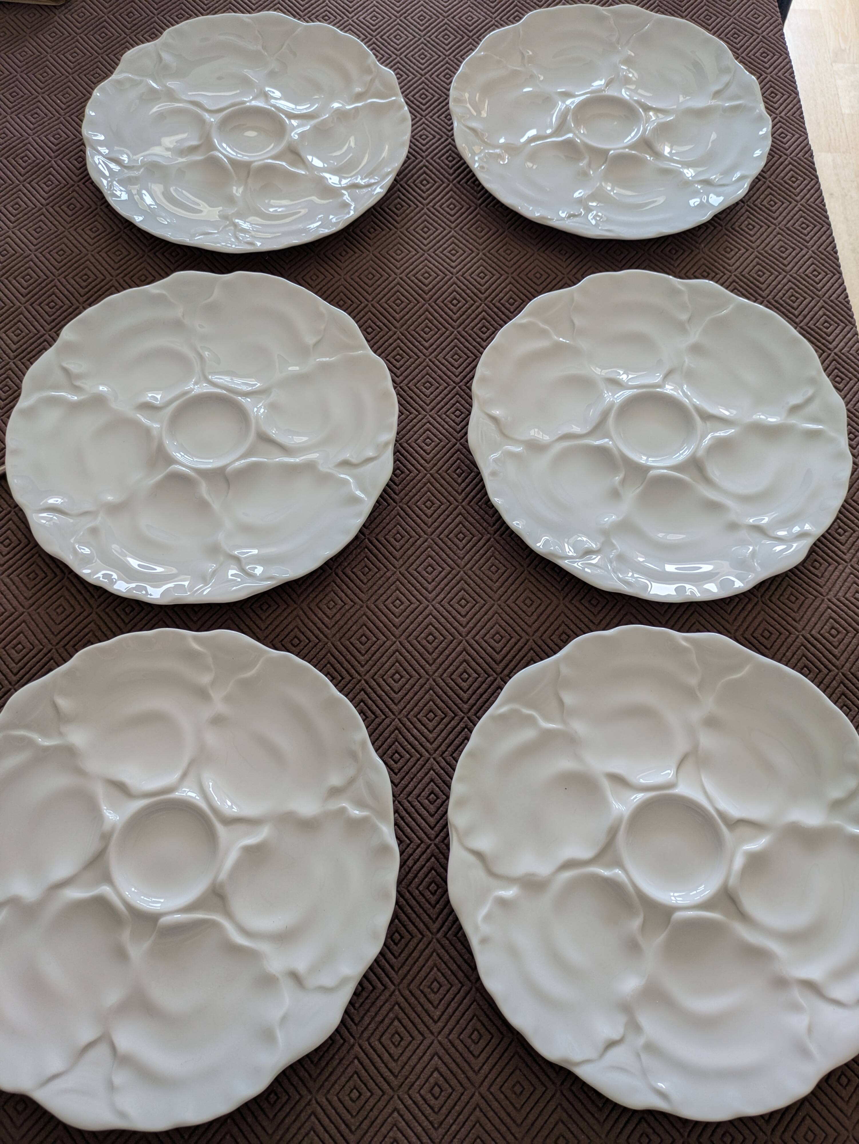 Hutschenreuther 6-piece oyster plate set