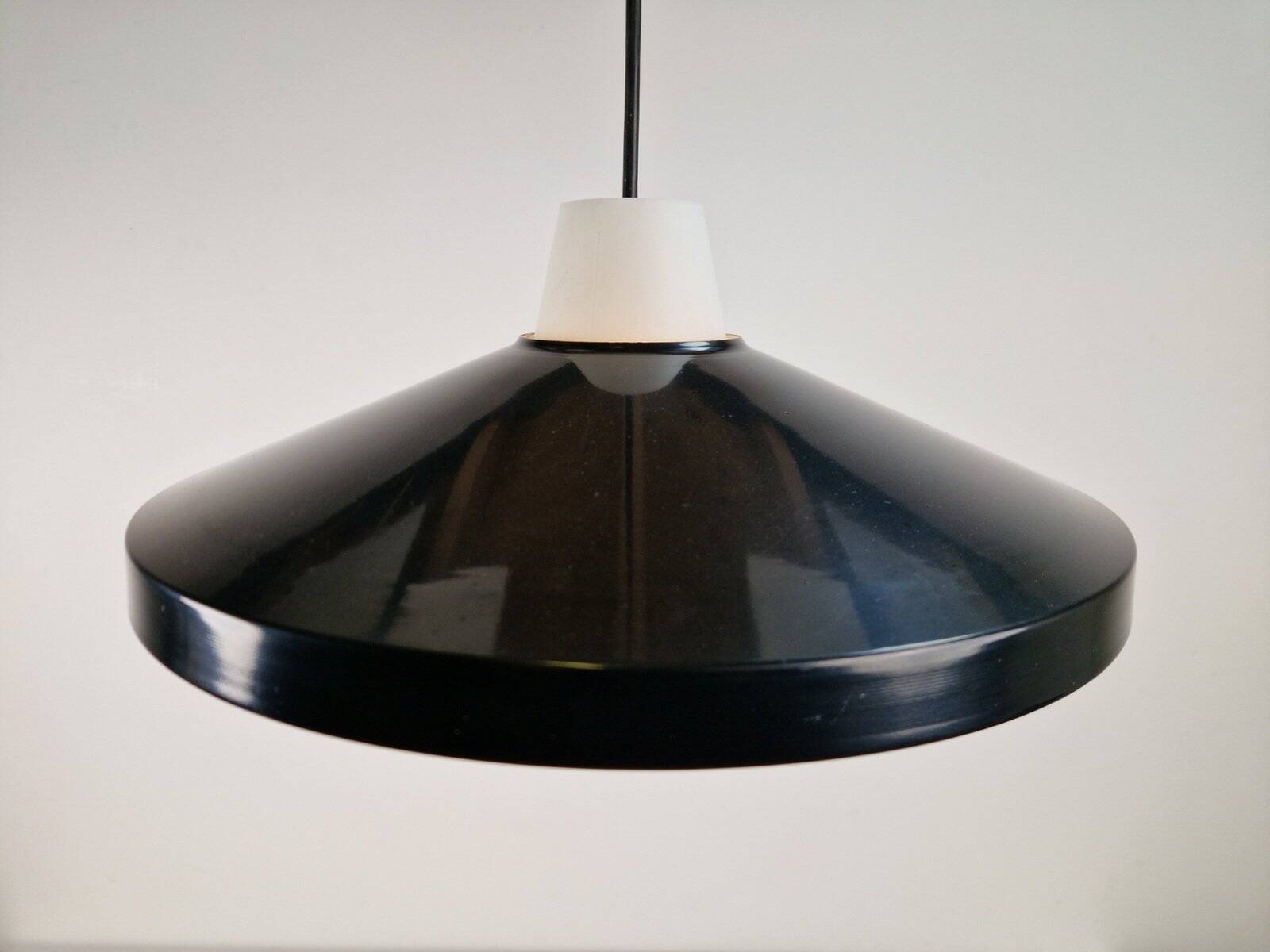Opaline Glass Pendant Lamp attributed to Louis Kalff for Philips, 1960s