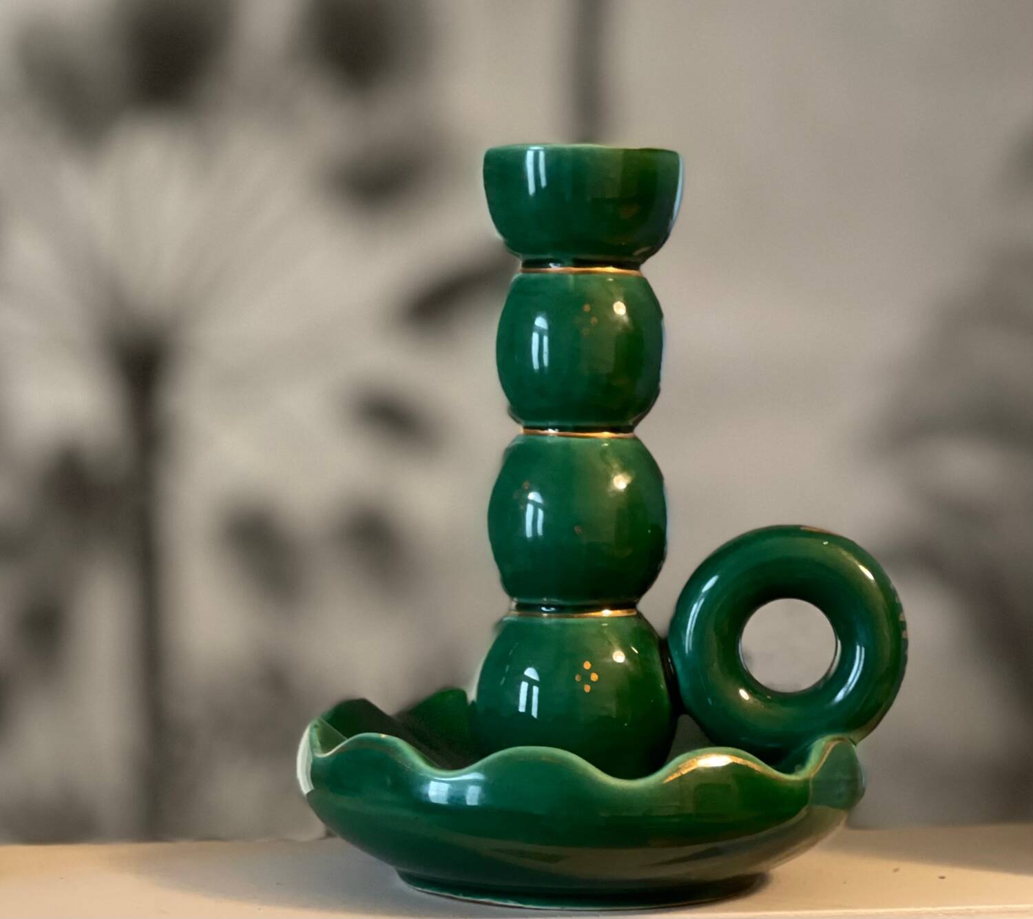 Ceramic candle holder 1950