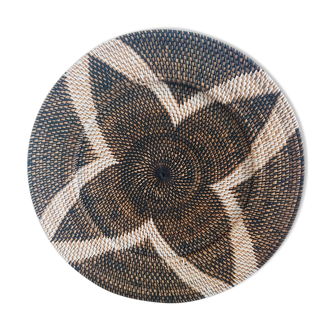 Rattan round tray