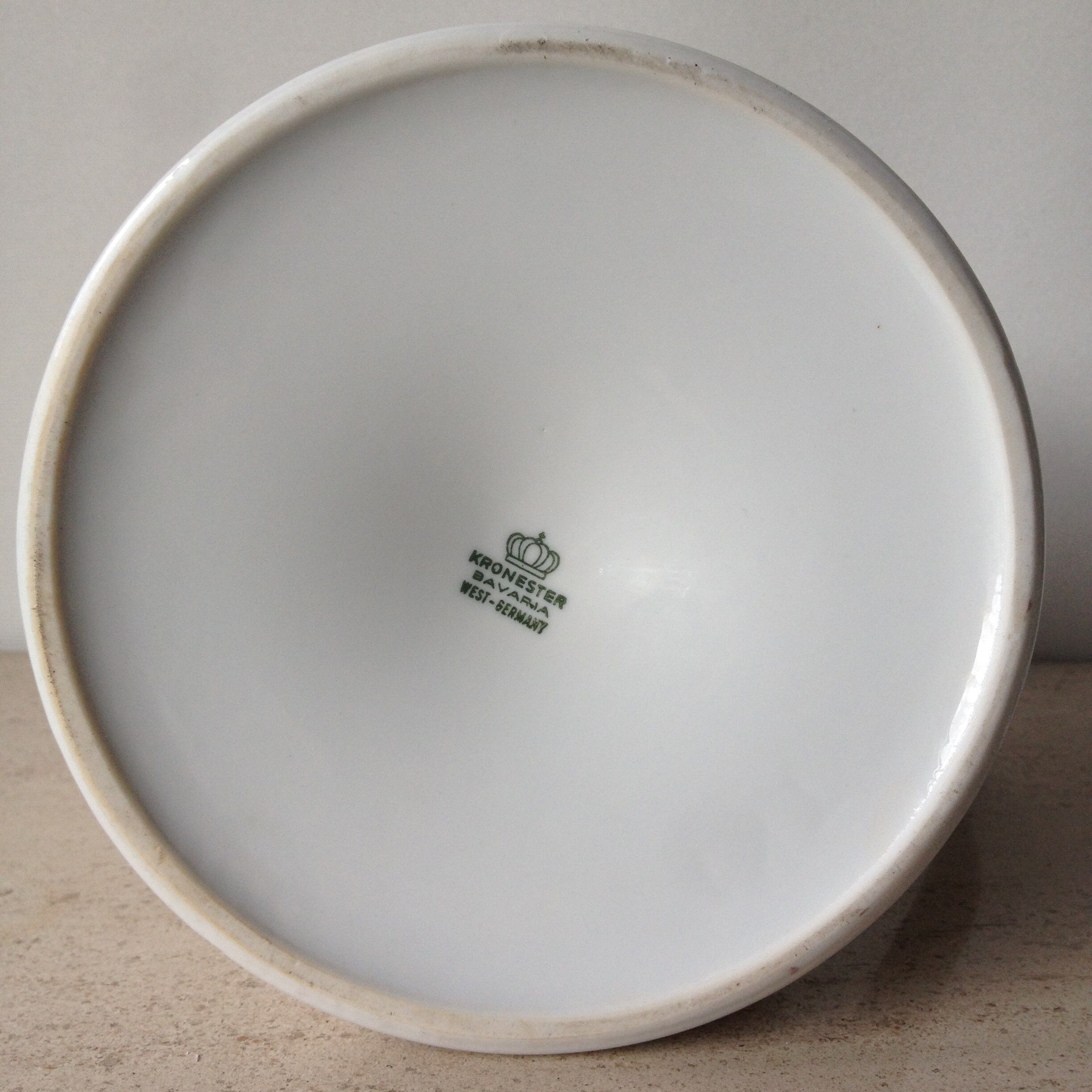 Teapot white earthenware -West Germany