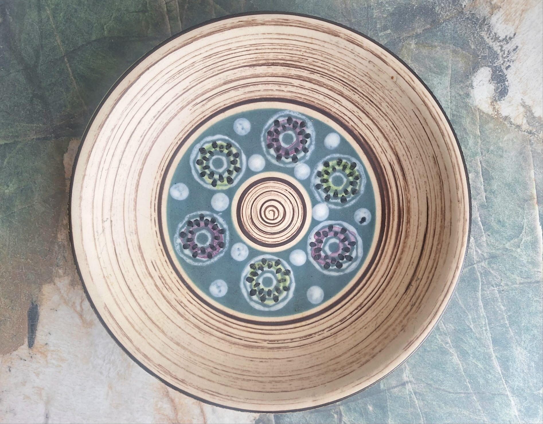 Ceramic plate West Germany, plate, vintage decorative bowl
