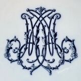 Old fruit bowl Brown Westhead Moore & co monogram XIX