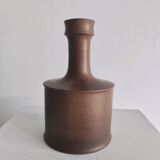 Brown enamelled earth vase Nanni Valentini (1932-1985) for Franco Bucci (1933-2002)