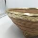 Rattan and brass basket