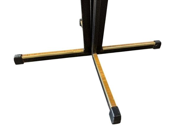 Table d'appoint ronde vintage / table d'appoint avec pied étoile noir