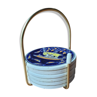 Ensemble de dessous de verre éthnique