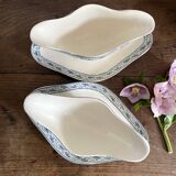 Choisy le roi "Champigny" iron clay sauceboats
