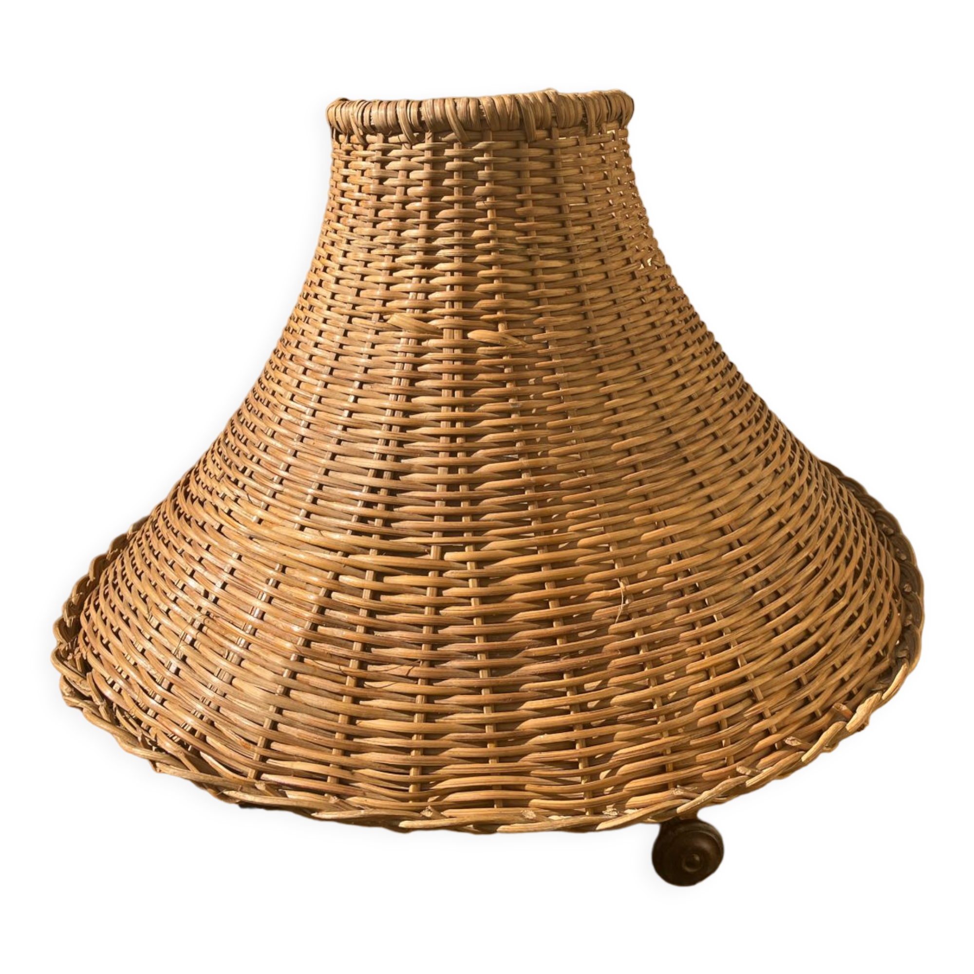 Vintage wicker lampshade