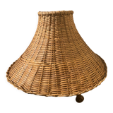 Vintage wicker lampshade
