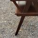 Vintage side table from the 50s in beech oak and poplar compass feet