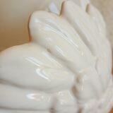 Vintage opaline globe bedside swan lamp