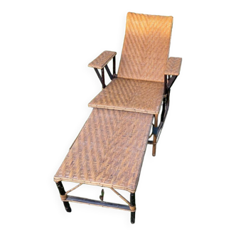 1900s rattan lounge chair