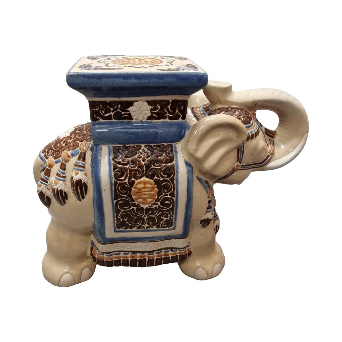 Vintage elephant plant table, 1970s