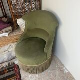 Velvet toad chair