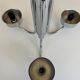 Large chrome metal Space Age chandelier