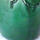 Green ceramic cache-pot
