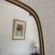 Vintage mirror 1960 asymmetrical mirror - 46 x 24 cm