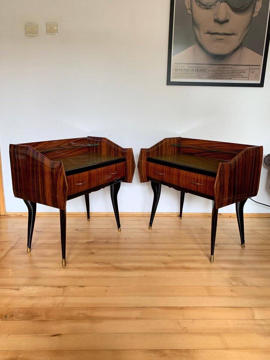 Bedside tables by Paolo Buffa, Italy, 1950s, set of 2
