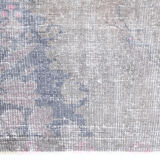 Abstract color handmade wool tapis, 214x117cm