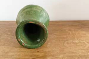 Glazed terracotta vase