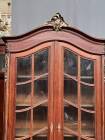 Pair of display cabinets in Louis XV style. Hand-painted in gold, carved from solid oak.