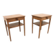 Pair of Swedish elm bedside tables, Sweden, 1950