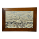 Oil painting by Alexander Michael of Bergen in winter 1980.