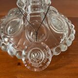 Desk lamp. Crystal, glass, hand engraving.