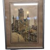 Aquarelle de Gand Nicolas Markovitch, vers 1930
