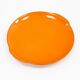 Dish round and orange ceramic