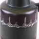 Fat lava ceramic vase with handle, green glaze, West Germany, 1970s