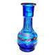 Vase en verre bleu