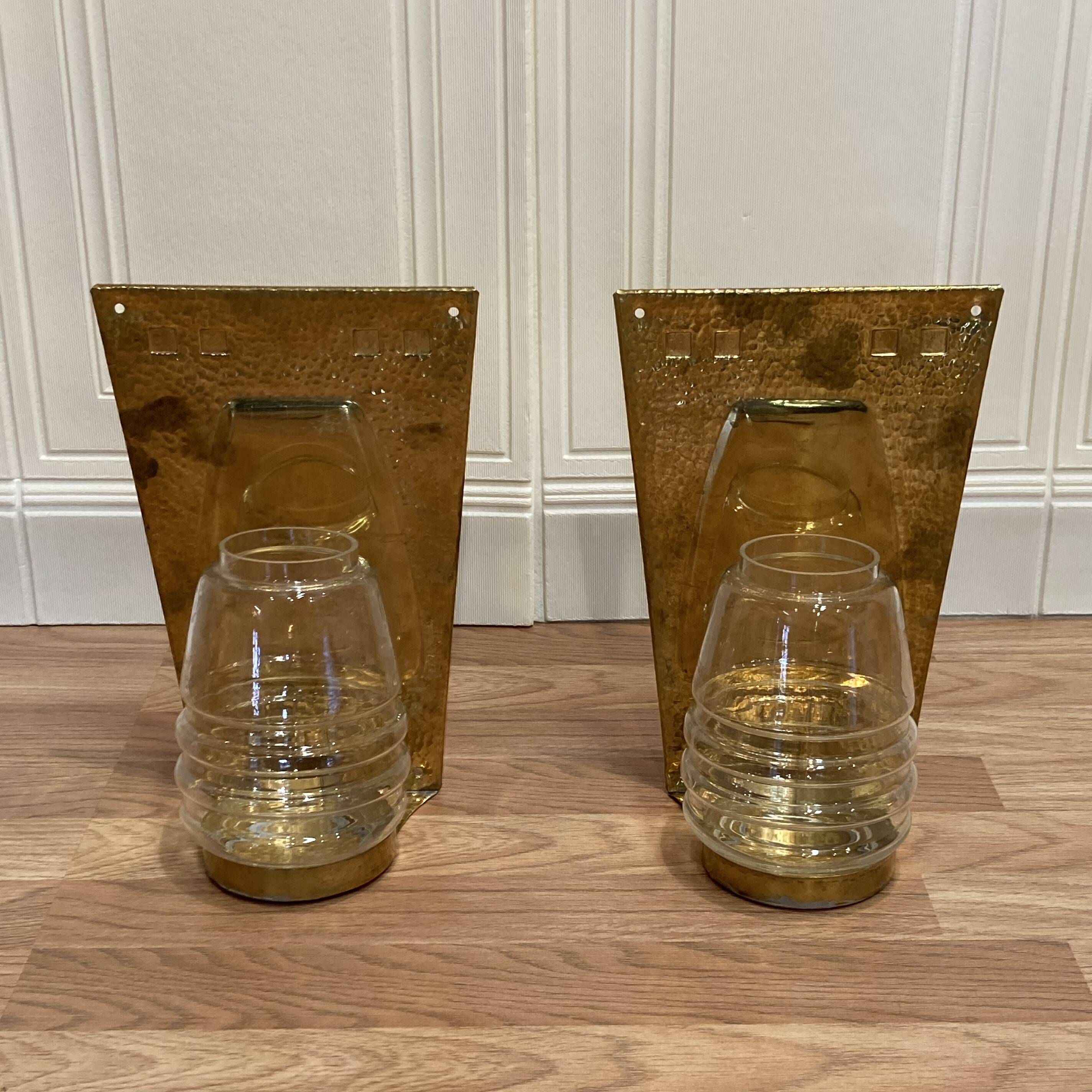 Pair of Scandinavian design candle holders from the 1960s.