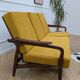 Vintage teak reupholstered Scandinavian canapé