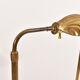 Pair of brass shell lamps, adjustable height, 1960