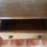 Rattan chest of drawers