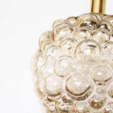 XL amber bubble glass pendant light by Helena Tynell for Glashutte Limburg