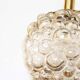 XL amber bubble glass pendant light by Helena Tynell for Glashutte Limburg