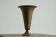 Art Deco fluted vase in patinated metal and brass from the 1930s.