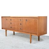 Midcentury teak and brass sideboard by Wrighton