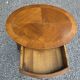 Louis XV style bedside table in cherry wood marquetry
