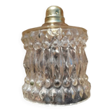 Globe hanging lamp in vintage molded glass