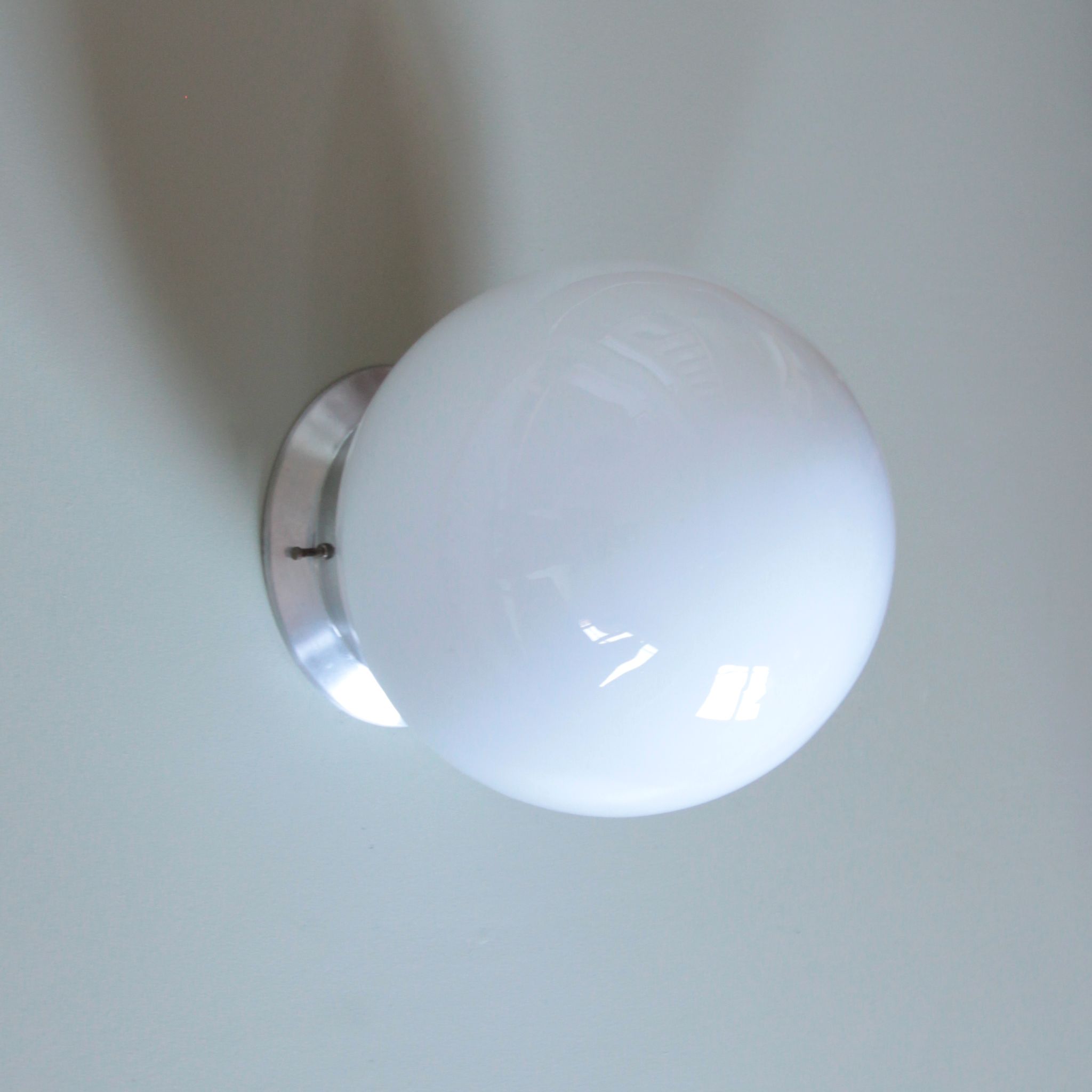 Vintage opline wall lamp and old school aluminum base
