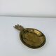 Vintage gold-plated brass pineapple emptier
